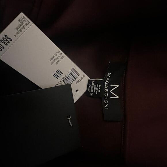 NWT WOMEN’S MAGASCHONI MAROON QUARTER ZIP SIZE MEDIUM - Picture 6 of 7